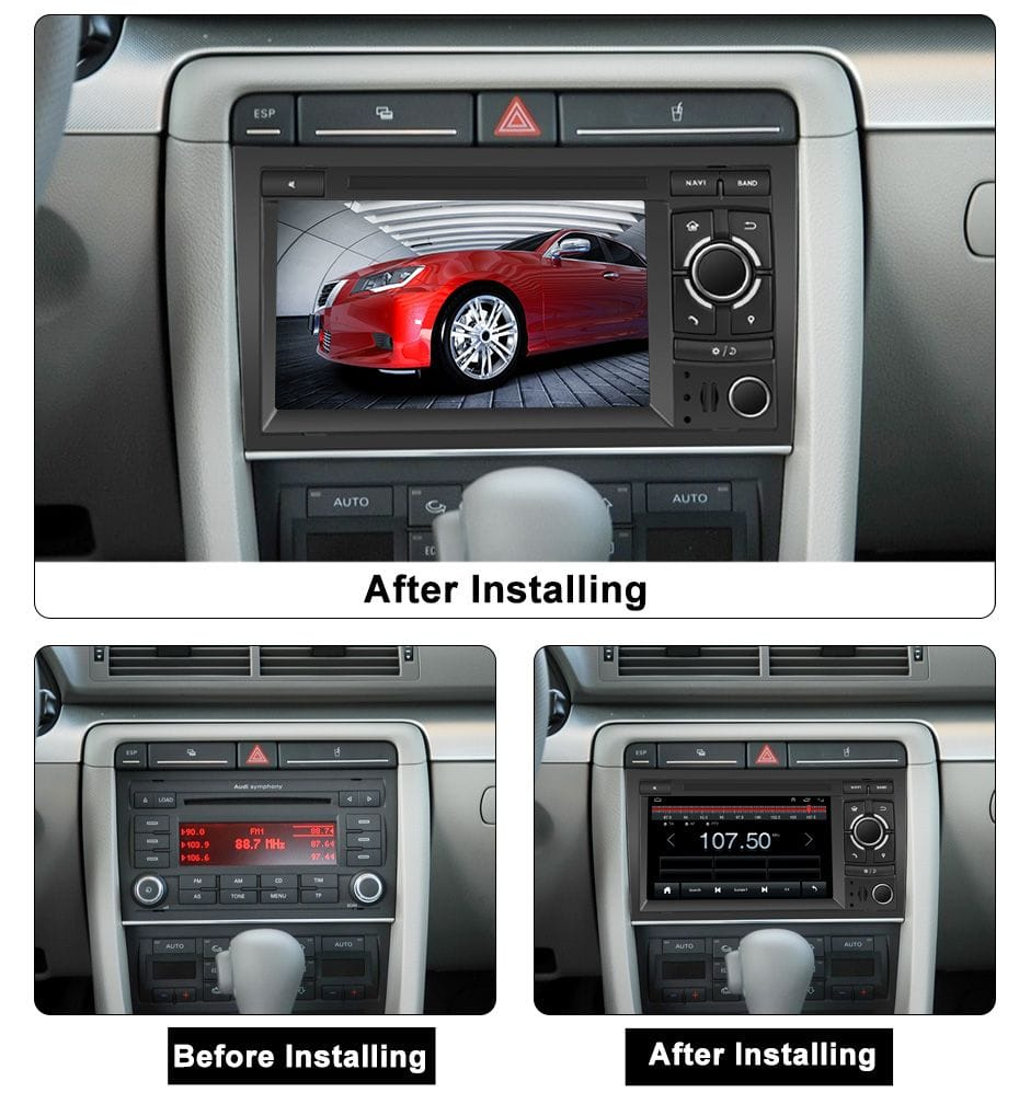 Navigatie dedicata Audi A4 (B6, B7) 2002-2008, 4GB RAM 64GB ROM, Quadcore, Android 13, Display IPS 1K 7", DSP, Carplay&Android Auto, Suport camere AHD [2]