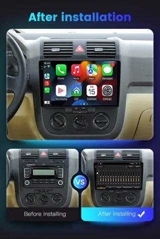 Navigatie dedicata Volkswagen Sagitar 2006-2010, 12GB RAM 256GB ROM, Android 14, Rezolutie 2K, Display QLED, 10", DSP, Carplay, Android Auto, Internet, Youtube, Waze, Wi Fi, USB [5]