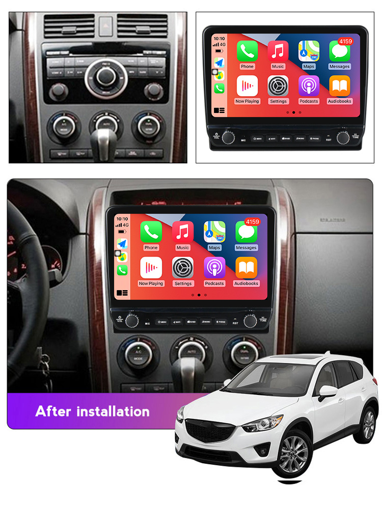 Navigatie dedicata CX-9 2006-2016 cu butoane rotative model 2024, 9 Inch, 10 Inch, 2GB RAM 32GB ROM, Quadcore, Android 13, WiFi, Bluetooth, Magazin Play [3]