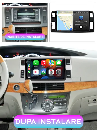 Navigatie dedicata Toyota Previa 2006-2019, 12GB RAM 256GB ROM, Android 13, Rezolutie 2K, Display QLED, 10.5", DSP, Carplay, Android Auto, Internet, Youtube, Waze, Wi Fi, USB [3]
