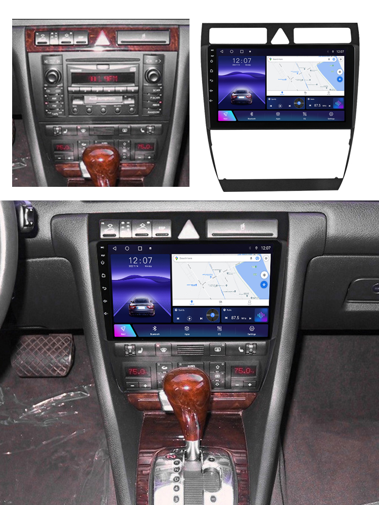 Navigatie dedicata Audi A6 1997-2005, 4GB RAM 64GB ROM, Octacore, Android 14, Display QLED 1K 9", Carplay&Android Auto, SIM 4G, Ventilator Activ [4]
