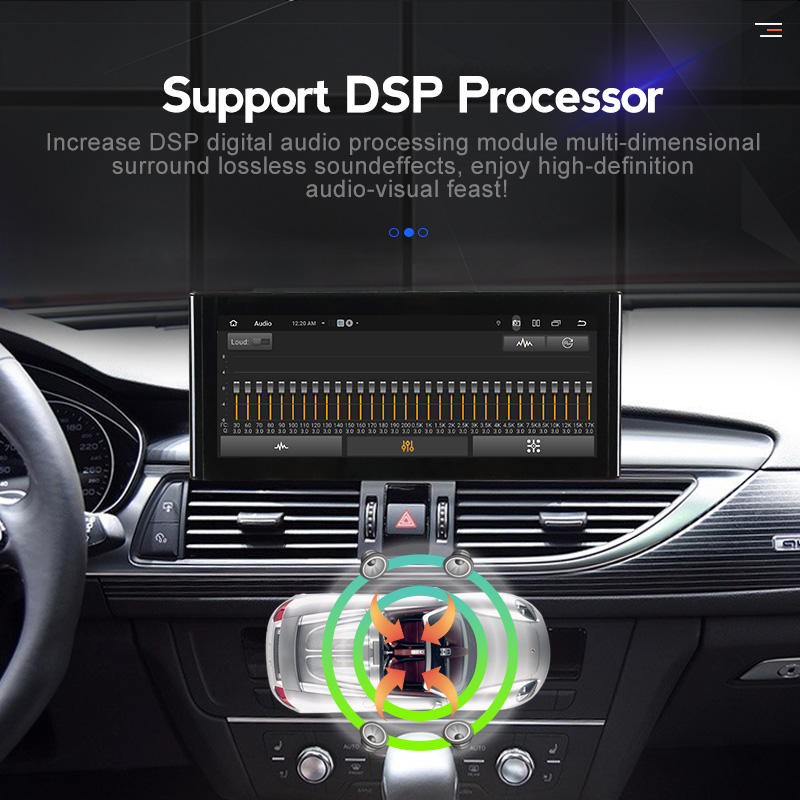 Navigatie dedicata Audi A6 2012-2015 MH12, Android 13, Wireless Carplay si Android auto 6GB RAM 128GB ROM, Display IPS, 10.25 inch, Microfon Extern [4]