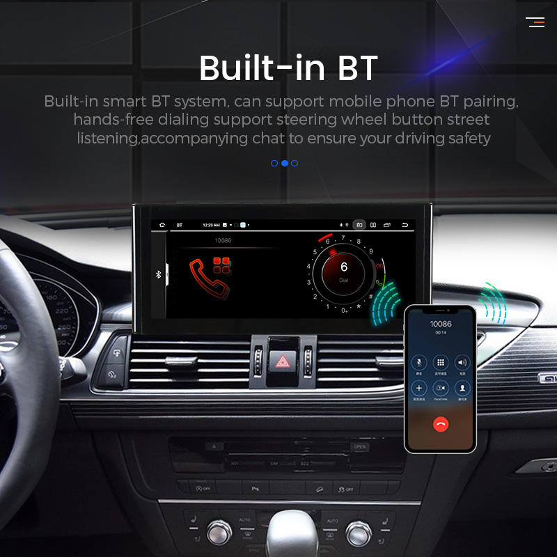 Navigatie dedicata Audi A6 2012-2015 MH12, Android 13, Wireless Carplay si Android auto 6GB RAM 128GB ROM, Display IPS, 10.25 inch, Microfon Extern [3]
