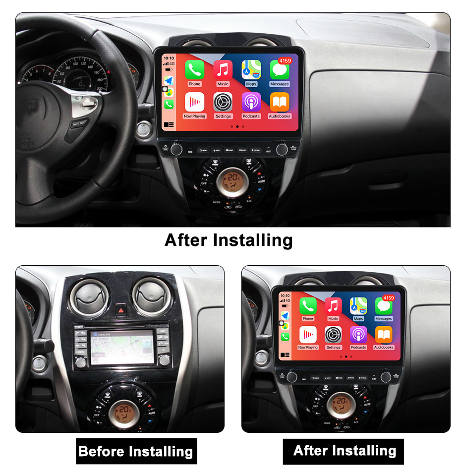 Navigatie dedicata Note 2012-2019 cu butoane rotative model 2024, 9 Inch, 2GB RAM 32GB ROM, Quadcore, Android 13, WiFi, Bluetooth, Magazin Play [5]