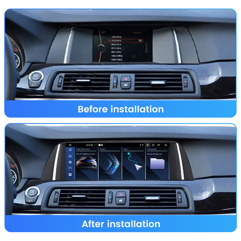 Navigatie dedicata BMW 5 Series F10 F11 2010-2013 CIC, Android 13, Wireless Carplay si Android auto 8GB RAM 64GB ROM, Octacore 2.0ghz, Display IPS 1280*720 10.25" [3]