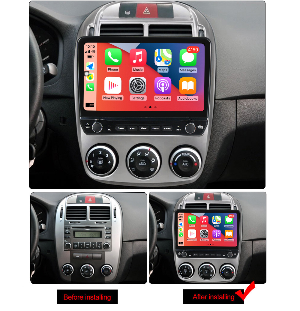 Navigatie dedicata Cerato 2005-2006 cu butoane rotative model 2024, 9 Inch, 2GB RAM 32GB ROM, Quadcore, Android 13, WiFi, Bluetooth, Magazin Play [5]