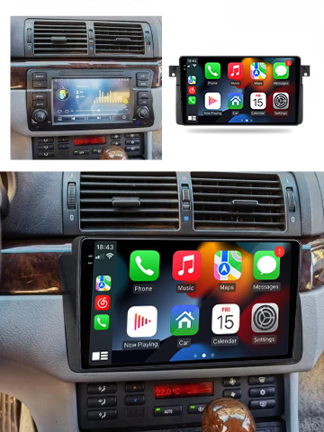 Navigatie dedicata BMW Seria 3 E46 1999-2006, 12GB RAM 256GB ROM, Android 13, Rezolutie 2K, Display QLED, 9", DSP, Carplay, Android Auto, Internet, Youtube, Waze, Wi Fi, USB [5]