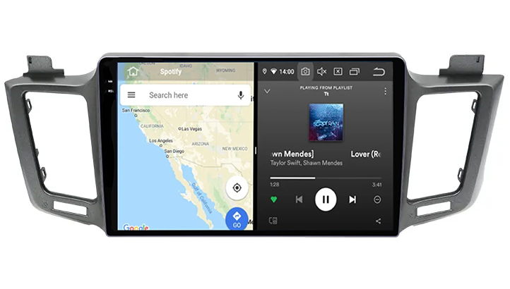Navigatie dedicata Toyota RAV4 2012-2018, 12GB RAM 256GB ROM, Android 13, Rezolutie 2K, Display QLED, 9", DSP, Carplay, Android Auto, Internet, Youtube, Waze, Wi Fi, USB [2]