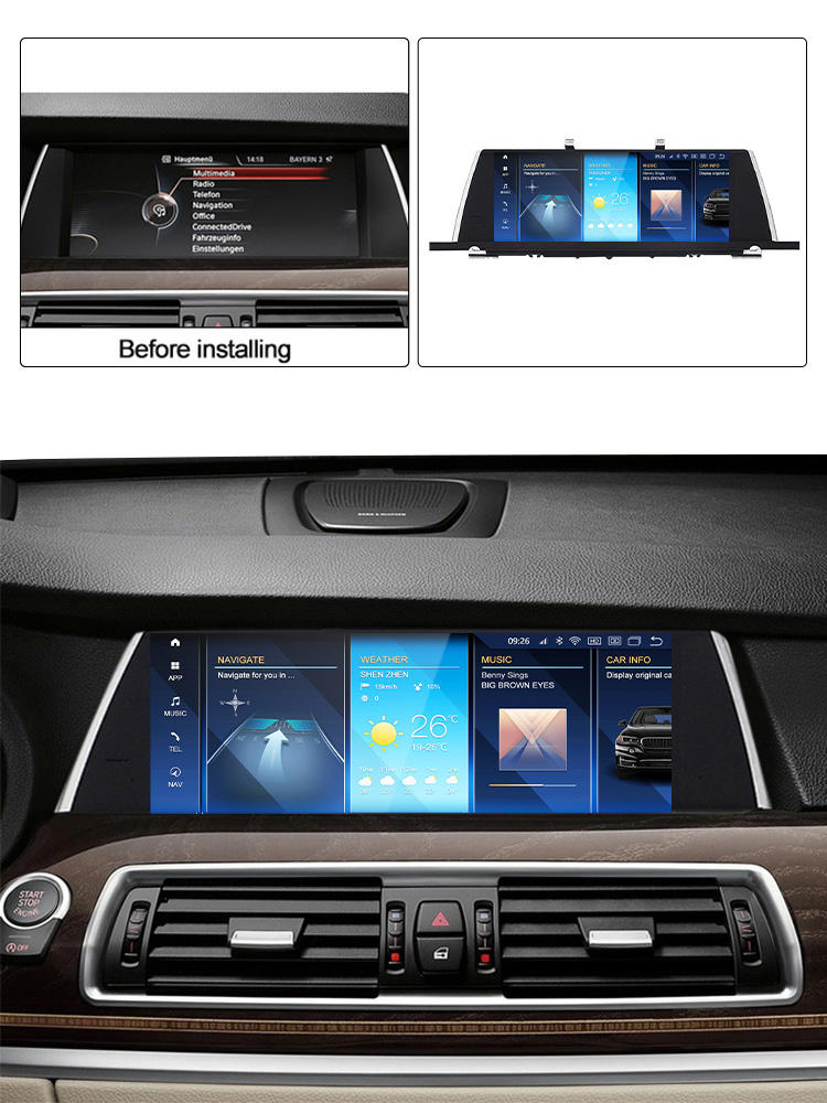 Navigatie dedicata BMW Seria 5 F07 GT 2011 - 2012 NBT, Android 13, Wireless Carplay si Android auto 6GB RAM 128GB ROM, Octacore 2.0ghz, Display IPS 1280*720 10.25 inch, Microfon Exter [3]