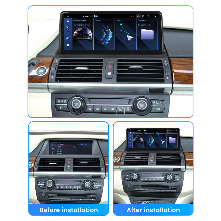 Navigatie dedicata BMW X5 E70/X6 E71 (2010-2014), CIC Android 13, Wireless Carplay si Android auto 6GB RAM 128GB ROM, Octacore 2.0ghz, Display IPS 1280*720 IPS 10.25 inch [4]