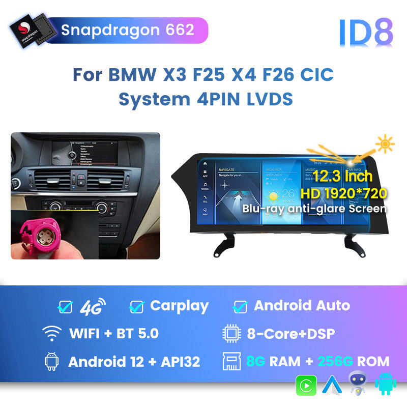 Navigatie dedicata X3 F25 2013-2017, F10 2012-2017 NBT, 4GB RAM 64GB ROM, Android 13, Display QLED, 12.3", DSP, Carplay, Android Autoâ [2]