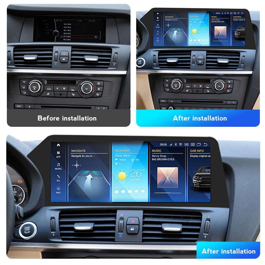 Navigatie dedicata X3 F25 2013-2017, F10 2012-2017 NBT, 4GB RAM 64GB ROM, Android 13, Display QLED, 12.3", DSP, Carplay, Android Autoâ [3]