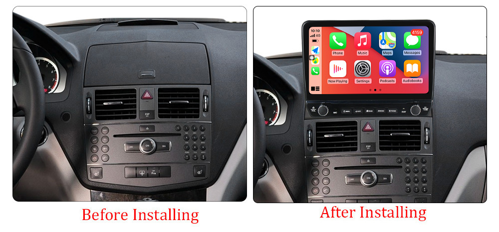 Navigatie dedicata C-Class 3 W204 2006-2011 cu butoane rotative model 2024, 10 Inch, 2GB RAM 32GB ROM, Quadcore, Android 13, WiFi, Bluetooth, Magazin Play [7]