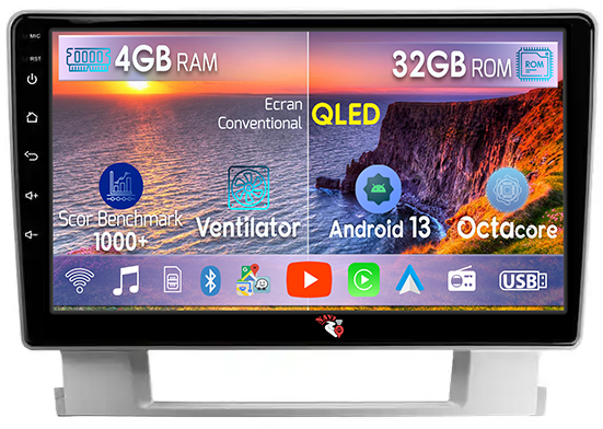 Navigatie dedicata Buick Excelle 2010-2014, 4 GB RAM 32GB ROM, Android 13, Display QLED, 9", DSP, Carplay, Android Auto, Internet, Youtube , Waze , WI-FI , USB , Bluetooth [1]