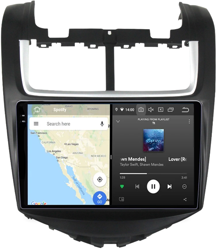 Navigatie dedicata Chevrolet Aveo 2014-2017, 12GB RAM 256GB ROM, Android 13, Rezolutie 2K, Display QLED, 9", DSP, Carplay, Android Auto, Internet, Youtube, Waze, Wi Fi, USB [3]