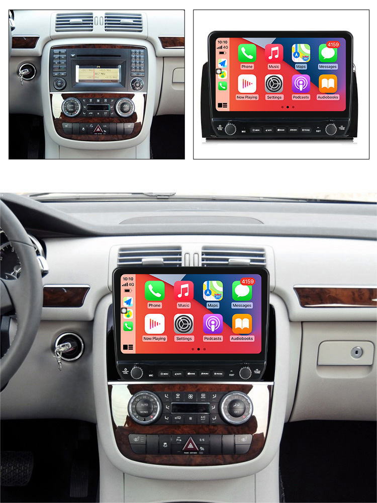 Navigatie dedicata R300 R350 2007-2011 cu butoane rotative model 2024, 10 Inch, 2GB RAM 32GB ROM, Quadcore, Android 13, WiFi, Bluetooth, Magazin Play [4]