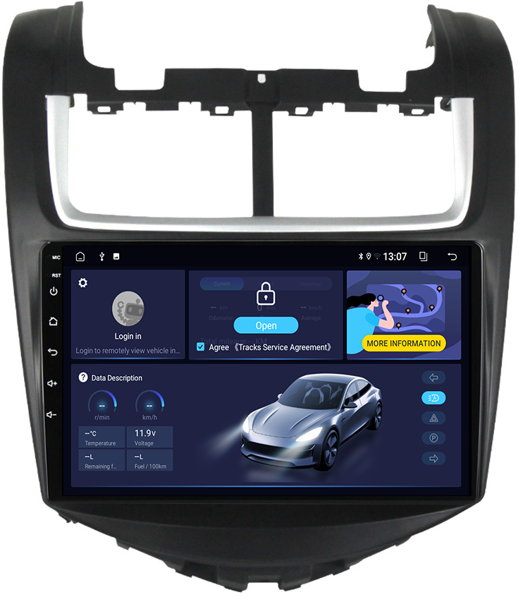 (Resigilata) Navigatie dedicata Chevrolet Aveo 2014-2017, Android 13, Wireless Carplay si Android auto 2GB RAM 32 ROM, Display IPS, 9 inch, Microfon Extern [4]