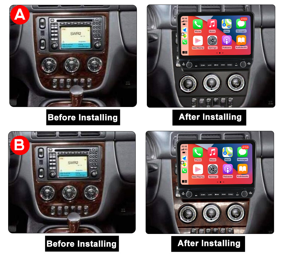 Navigatie dedicata ML 350 (W163) 2001-2005(AB) cu butoane rotative model 2024, 10 Inch, 2GB RAM 32GB ROM, Quadcore, Android 13, WiFi, Bluetooth, Magazin Play [7]
