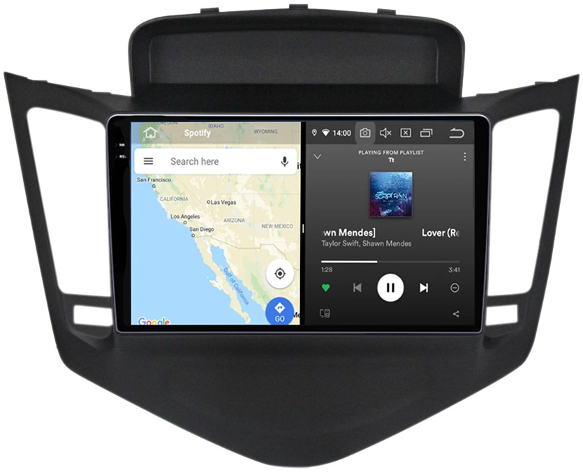 Navigatie dedicata Chevrolet Cruze 2009-2014, 12GB RAM 256GB ROM, Android 13, Rezolutie 2K, Display QLED, 9", DSP, Carplay, Android Auto, Internet, Youtube, Waze, Wi Fi, USB [3]