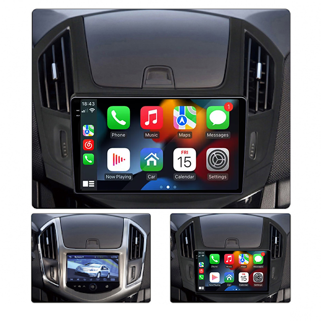 Navigatie dedicata Chevrolet Cruze 2012-2015, 12GB RAM 256GB ROM, Android 13, Rezolutie 2K, Display QLED, 9", DSP, Carplay, Android Auto, Internet, Youtube, Waze, Wi Fi, USB [5]