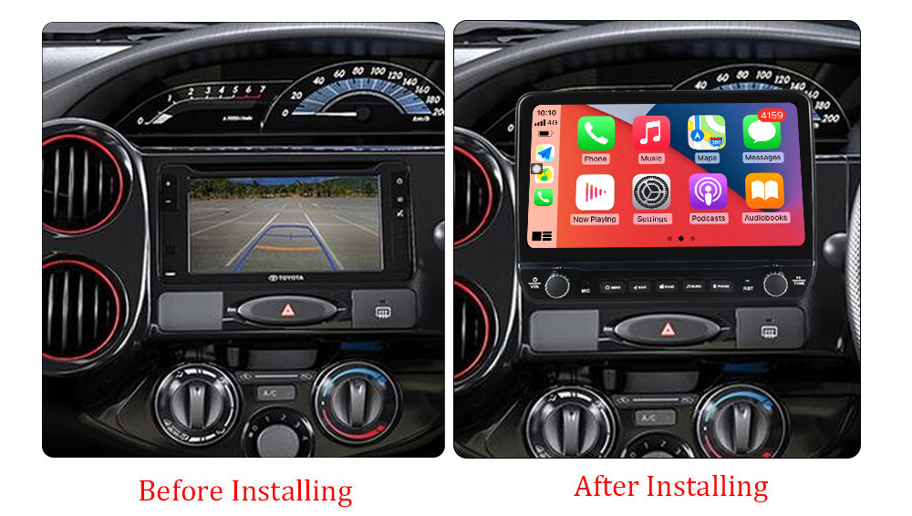 Navigatie dedicata Toyota Etios cu butoane rotative model 2024, 9 Inch, 2GB RAM 32GB ROM, Quadcore, Android 13, WiFi, Bluetooth, Magazin Play [5]