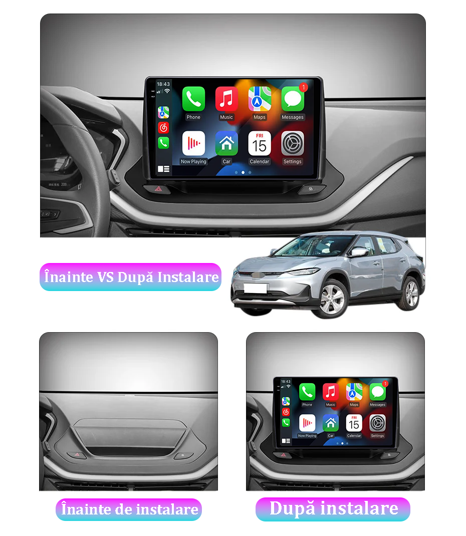 Navigatie dedicata Chevrolet Menlo 2020-2022, 12GB RAM 256GB ROM, Android 13, Rezolutie 2K, Display QLED, 9", DSP, Carplay, Android Auto, Internet, Youtube, Waze, Wi Fi, USB [5]
