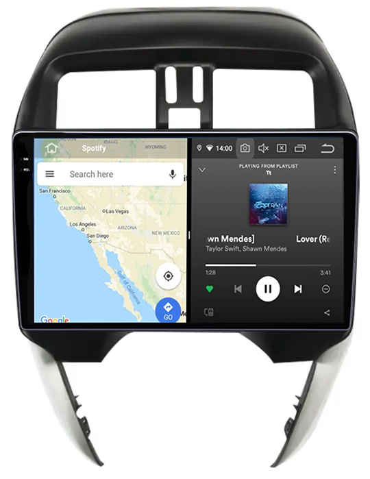 Navigatie dedicata Sunny 2019, 12GB RAM 256GB ROM, Android 13, Rezolutie 2K, Display QLED, 10", DSP, Carplay, Android Auto, Internet, Youtube, Waze, Wi Fi, USB [4]