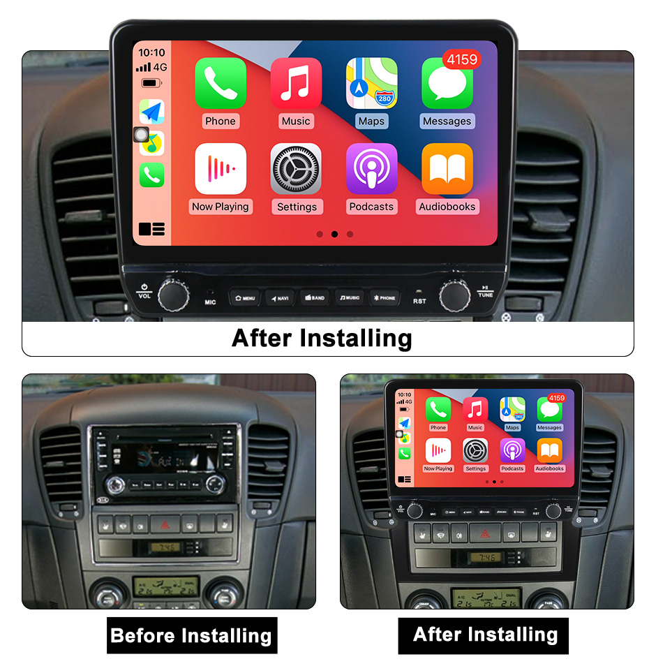 Navigatie dedicata Sorento 2002-2011 cu butoane rotative model 2024, 9 Inch, 2GB RAM 32GB ROM, Quadcore, Android 13, WiFi, Bluetooth, Magazin Play [5]