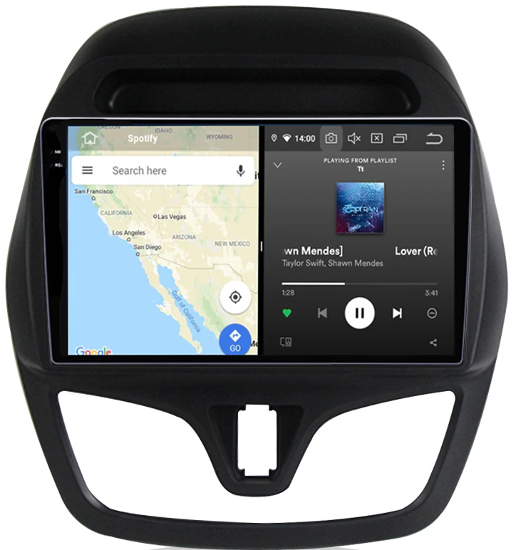 Navigatie dedicata Chevrolet Spark 2015-2018, 12GB RAM 256GB ROM, Android 13, Rezolutie 2K, Display QLED, 9", DSP, Carplay, Android Auto, Internet, Youtube, Waze, Wi Fi, USB [3]
