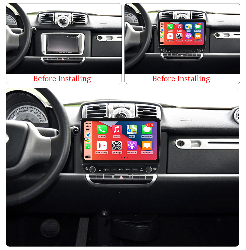 Navigatie dedicata Smart Fortwo 2011-2015 cu butoane rotative model 2024, 9 Inch, 2GB RAM 32GB ROM, Quadcore, Android 13, WiFi, Bluetooth, Magazin Play [5]