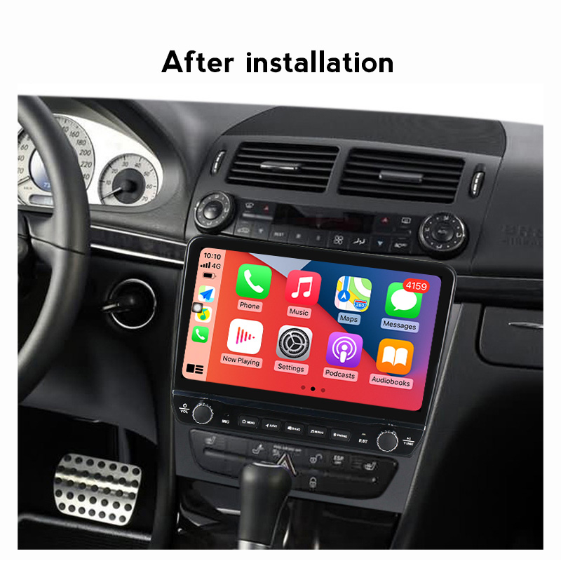 Navigatie dedicata w211 cu butoane rotative model 2024, 9 Inch, 2GB RAM 32GB ROM, Quadcore, Android 13, WiFi, Bluetooth, Magazin Play [3]