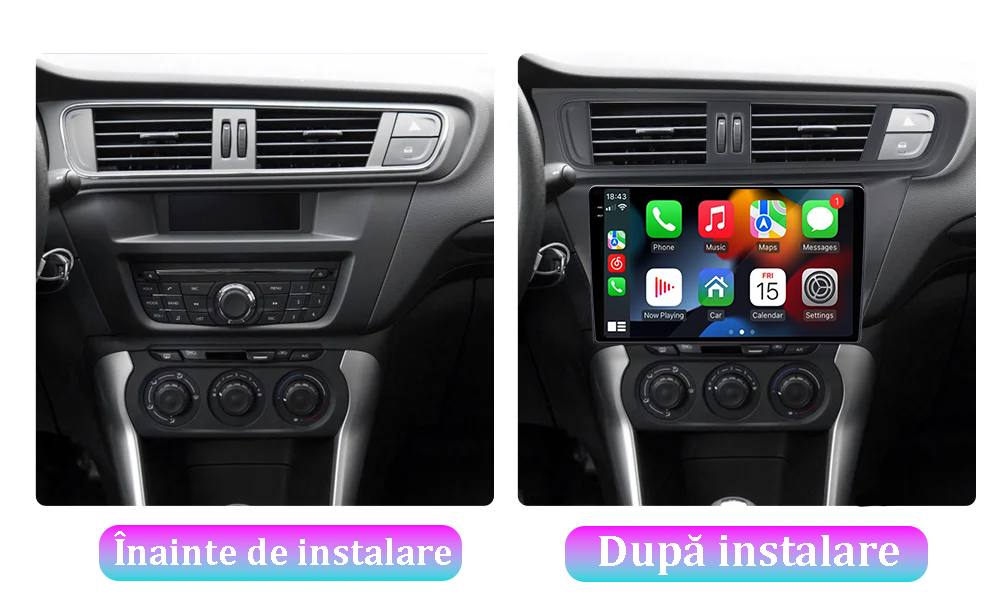 Navigatie dedicata Citroen C3-XR 2010-2015, 12GB RAM 256GB ROM, Android 13, Rezolutie 2K, Display QLED, 10", DSP, Carplay, Android Auto, Internet, Youtube, Waze, Wi Fi, USB [5]