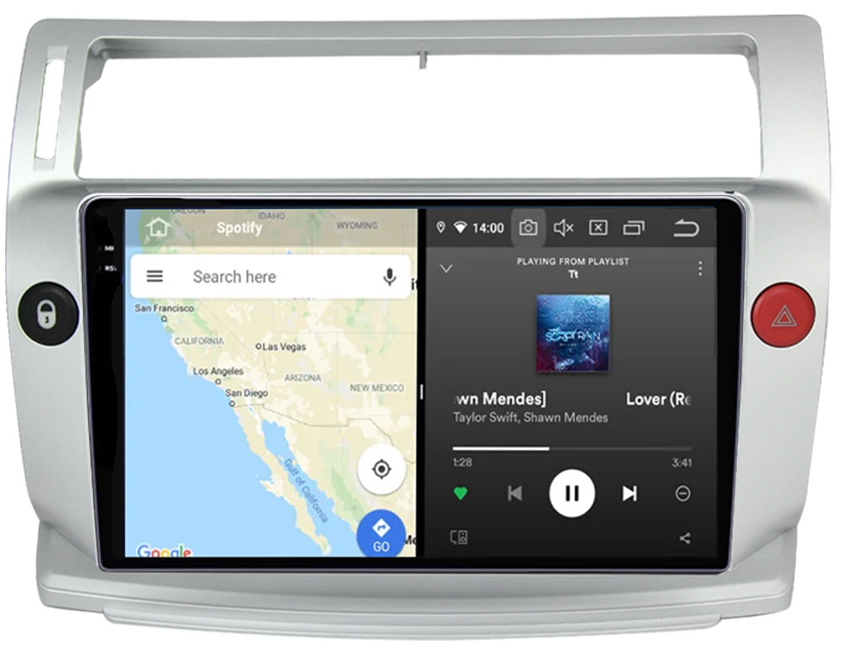 Navigatie dedicata Citroen C4 2005-2011, 12GB RAM 256GB ROM, Android 13, Rezolutie 2K, Display QLED, 9", DSP, Carplay, Android Auto, Internet, Youtube, Waze, Wi Fi, USB [5]