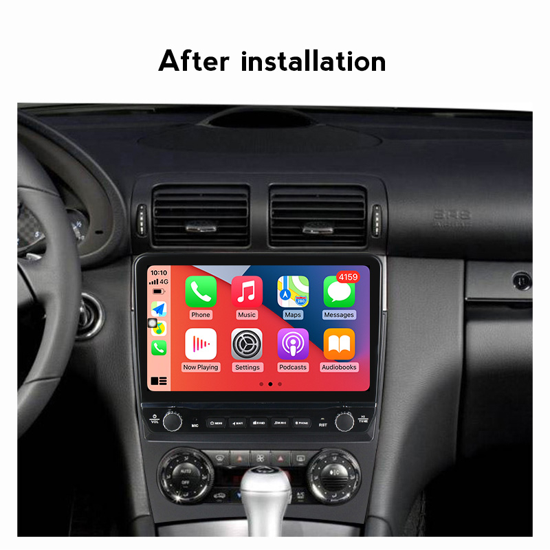 Navigatie dedicata Mercedes w209 cu butoane rotative model 2024, 9 Inch, 2GB RAM 32GB ROM, Quadcore, Android 13, WiFi, Bluetooth, Magazin Play [3]