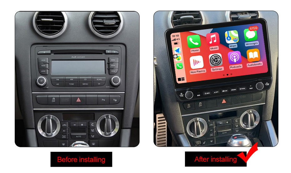 Navigatie dedicata Audi A3 cu butoane rotative model 2024, 9 Inch, 2GB RAM 32GB ROM, Quadcore, Android 13, WiFi, Bluetooth, Magazin Play [6]