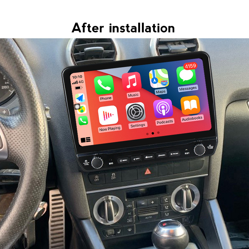 Navigatie dedicata Audi A3 cu butoane rotative model 2024, 9 Inch, 2GB RAM 32GB ROM, Quadcore, Android 13, WiFi, Bluetooth, Magazin Play [3]