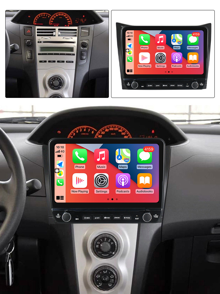 Navigatie dedicata Yaris 2005-2012 cu butoane rotative model 2024, 9 Inch, 2GB RAM 32GB ROM, Quadcore, Android 13, WiFi, Bluetooth, Magazin Play [3]