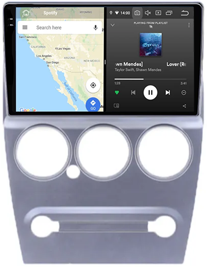 Navigatie dedicata Citroen Elysee 2008-2014, 12GB RAM 256GB ROM, Android 13, Rezolutie 2K, Display QLED, 9", DSP, Carplay, Android Auto, Internet, Youtube, Waze, Wi Fi, USB [4]