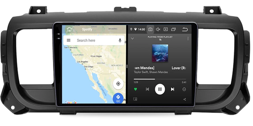 Navigatie dedicata Citroen Jumpy 2016-2021, 12GB RAM 256GB ROM, Android 13, Rezolutie 2K, Display QLED, 9", DSP, Carplay, Android Auto, Internet, Youtube, Waze, Wi Fi, USB [6]
