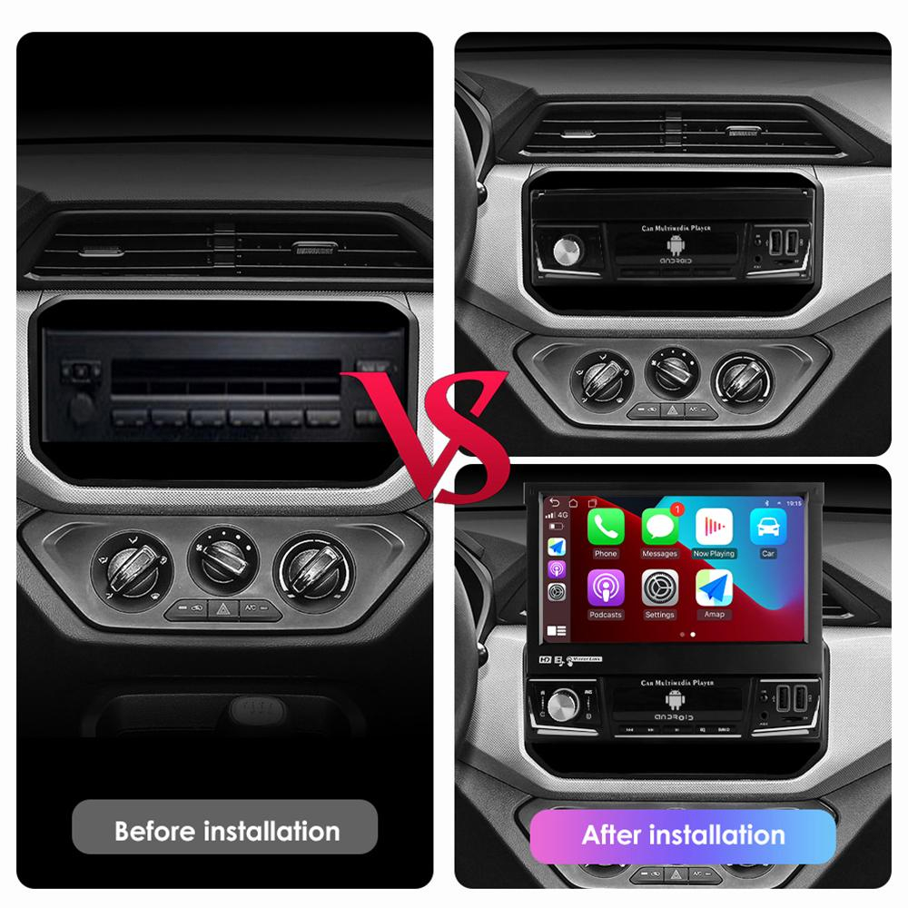 Navigatie dedicata Dacia, 4GB RAM 64GB ROM, Octacore, Auto 1DIN Retractabil Manual, Display 7 Inch, Android 14, CarPlay, Suport Camera AHD [5]