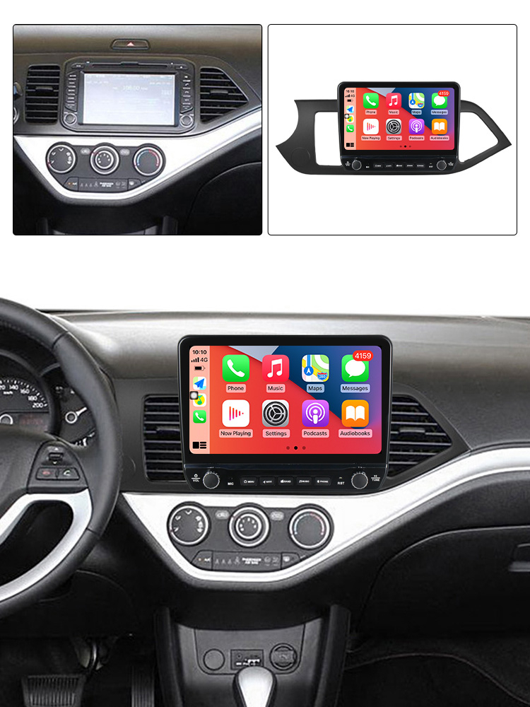 Navigatie dedicata Morning 2011-2017 cu butoane rotative model 2024, 9 Inch, 2GB RAM 32GB ROM, Quadcore, Android 13, WiFi, Bluetooth, Magazin Play [5]