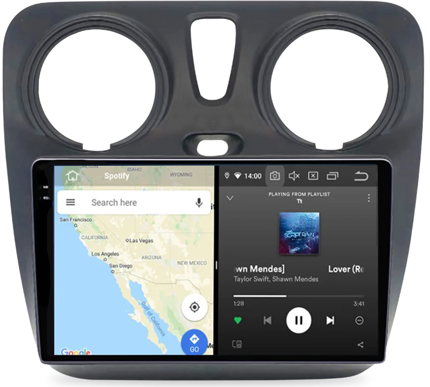 Navigatie dedicata Dacia Dokker 2012, 12GB RAM 256GB ROM, Android 13, Rezolutie 2K, Display QLED, 9", DSP, Carplay, Android Auto, Internet, Youtube, Waze, Wi Fi, USB [5]
