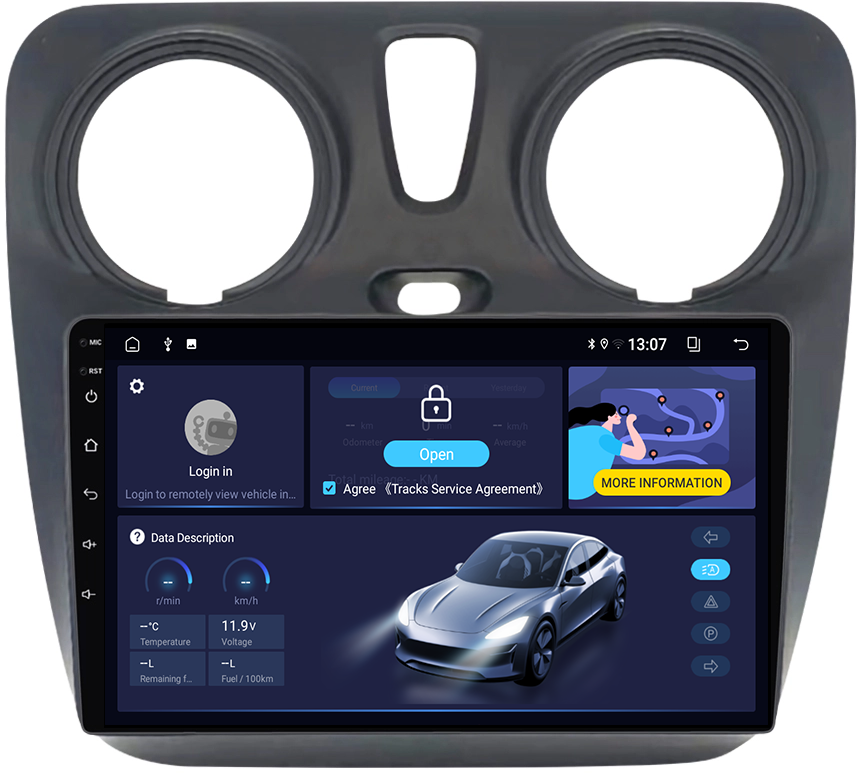 (Resigilata) Navigatie dedicata Dacia Dokker 2012, Android 13, Wireless Carplay si Android auto 2GB RAM 32 ROM, Display IPS, Full HD, 9 inch, Microfon Extern, Suport camere AHD [4]
