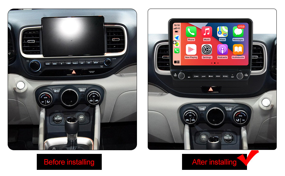 Navigatie dedicata Venue 2019-2020 cu butoane rotative model 2024, 9 Inch, 2GB RAM 32GB ROM, Quadcore, Android 13, WiFi, Bluetooth, Magazin Play [5]