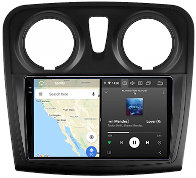 Navigatie dedicata Dacia Logan 2 2012-2019, 12GB RAM 256GB ROM, Android 13, Rezolutie 2K, Display QLED, 9", DSP, Carplay, Android Auto, Internet, Youtube, Waze, Wi Fi, USB [4]
