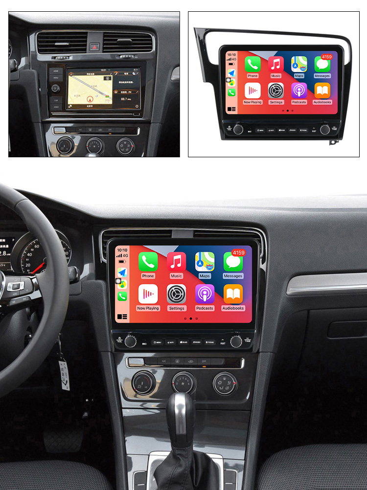 Navigatie dedicata Golf 7 2013-2017 cu butoane rotative model 2024, 10 Inch, 2GB RAM 32GB ROM, Quadcore, Android 13, WiFi, Bluetooth, Magazin Play [8]