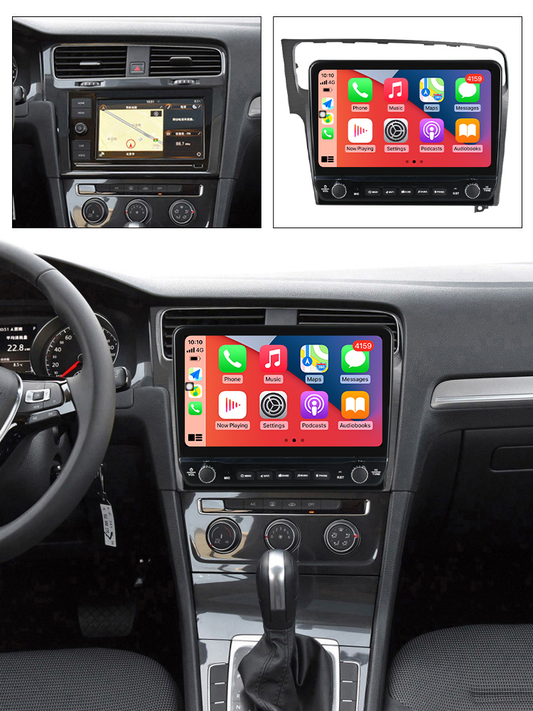 Navigatie dedicata Golf 7 2013-2017 cu butoane rotative model 2024, 10 Inch, 2GB RAM 32GB ROM, Quadcore, Android 13, WiFi, Bluetooth, Magazin Play [7]