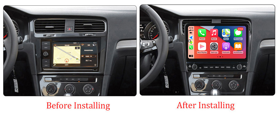 Navigatie dedicata Golf 7 2013-2017 cu butoane rotative model 2024, 10 Inch, 2GB RAM 32GB ROM, Quadcore, Android 13, WiFi, Bluetooth, Magazin Play [9]