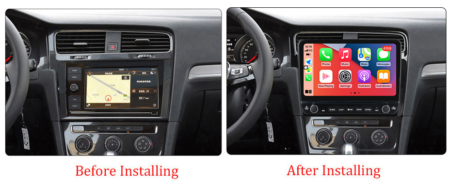 Navigatie dedicata Golf 7 2013-2017 cu butoane rotative model 2024, 10 Inch, 2GB RAM 32GB ROM, Quadcore, Android 13, WiFi, Bluetooth, Magazin Play [10]