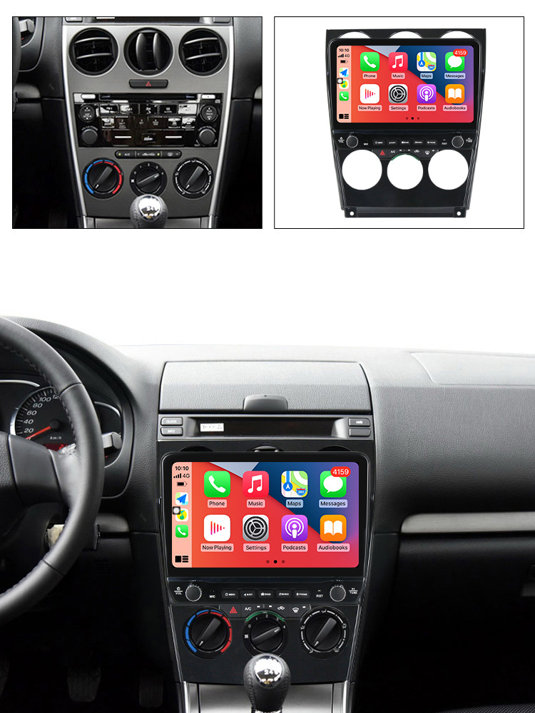 Navigatie dedicata Mazda 6 2004-2015 cu butoane rotative model 2024, 9 Inch, 2GB RAM 32GB ROM, Quadcore, Android 13, WiFi, Bluetooth, Magazin Play [4]